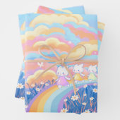 Niedliches Schleifpapier Geschenkpapier Set (Beispiel)