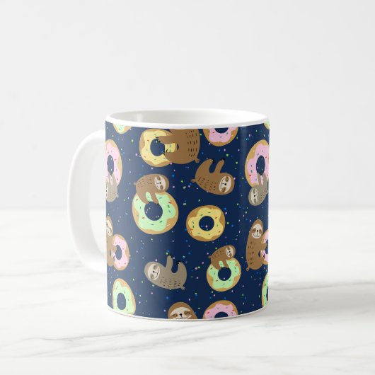 Niedliches Schleppmuster Kaffeetasse (Vorderseite Links)