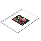 Niedliches schlichtes bunt fröhliches Geburtstag Notizblock (Linke Seite)