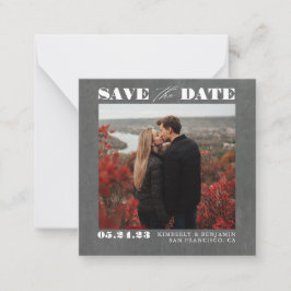 Niedliches schlichtes und elegantes Save the Date  Mitteilungskarte