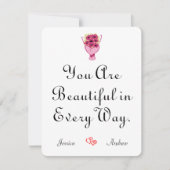 niedliches, schlichtes Valentin, Sweet for Couple Mitteilungskarte (Vorderseite)