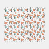 Niedliches Schlitzmuster Fleecedecke (Vorderseite (Horizontal))