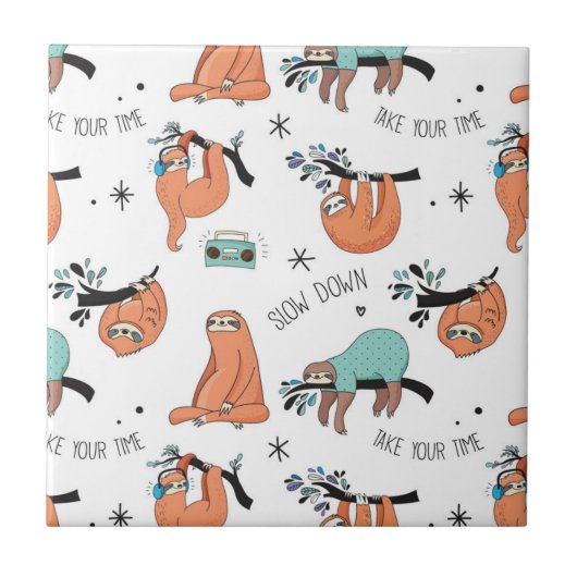 Niedliches Schlitzmuster Fliese (Vorderseite)