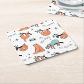 Niedliches Schlitzmuster Rechteckiger Pappuntersetzer (angewinkelt)