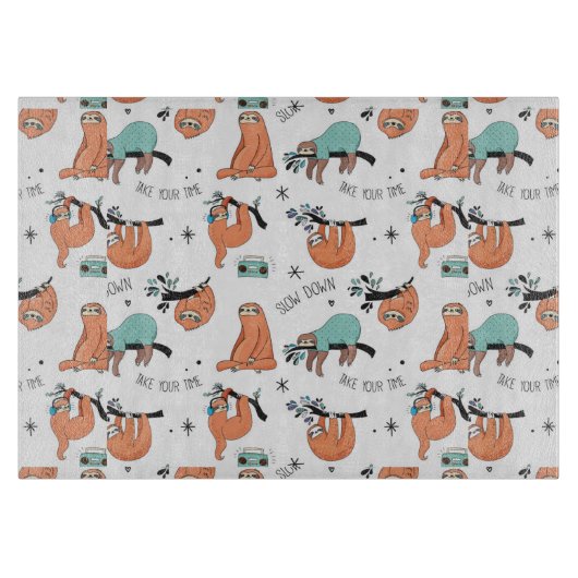 Niedliches Schlitzmuster Schneidebrett (Vorderseite)