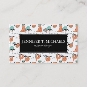 Niedliches Schlitzmuster Visitenkarte