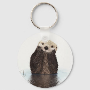 Niedliches, schmeichelhaftes Otter Schlüsselanhänger