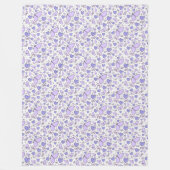 Niedliches Schmetterlingsästhetisches Lila Thema Fleecedecke (Vorderseite)