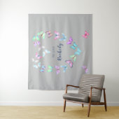 Niedliches Schmetterlingsherz Wandteppich (Beispiel)