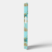 Niedliches Schmetterlingsmuster auf blauem Hinterg Case-Mate iPhone Hülle (Rückseite / Rechts)