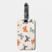 Niedliches Schmetterlingsmuster Gepäckstück Gepäckanhänger (Rückseite vertikal)