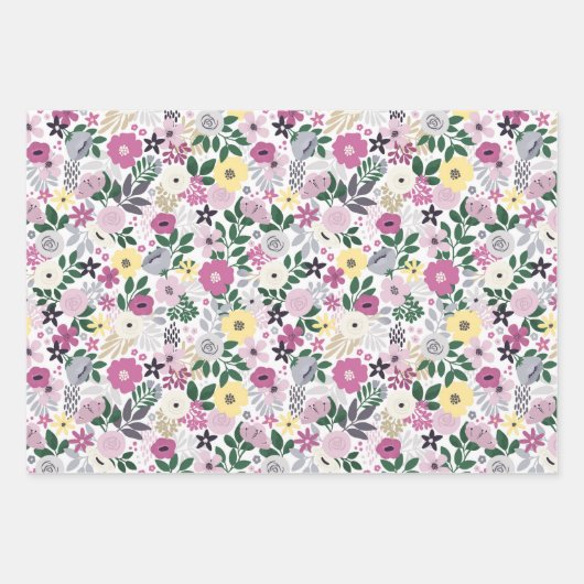 niedliches Schmetterlingsmuster Geschenkpapier Set (Vorderseite 2)