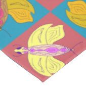 Niedliches Schmetterlingsmuster Tischdecke (Schrägansicht)