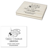 Niedliches Schmetterlingsnähen von Hand Gummistempel (Stempel)