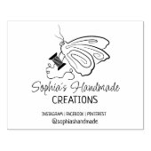 Niedliches Schmetterlingsnähen von Hand Gummistempel (Prägung)