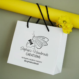 Niedliches Schmetterlingsnähen von Hand Gummistempel