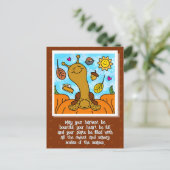 Niedliches Schneckenhaus Erntedankfest Postkarte (Stehend Vorderseite)