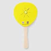 Niedliches Schneckenmosaik Nimm es Easy Paddle Han Fächer (Rückseite)