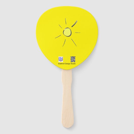 Niedliches Schneckenmosaik Nimm es Easy Paddle Han Fächer (Rückseite)