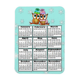 Niedliches Schneeflocken Aquamarine Schneeflocken  Magnet