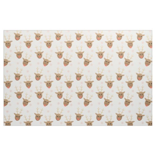 Niedliches Schneeflocken-Muster Stoff (Yard (91,4 cm))