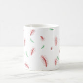Niedliches Schneeflocken Wreath Xmas Baum Rotes gr Kaffeetasse (Mittel)