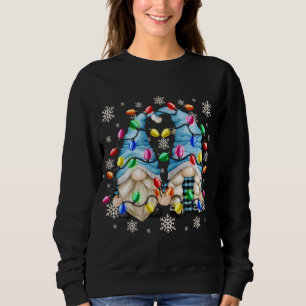 Niedliches Schneeflockenmuster und Weihnachtsfeier Sweatshirt