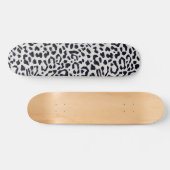 Niedliches Schneeleopard-Muster Skateboard (Horizontal)