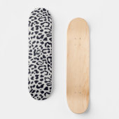 Niedliches Schneeleopard-Muster Skateboard (Vorderseite)