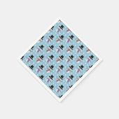 Niedliches Schneemann-Muster Serviette (Ecke)