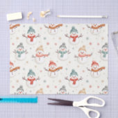 Niedliches Schneemobil Seidenpapier (Handwerk)