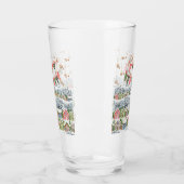 Niedliches Schneeweihdorf Glas (Links)