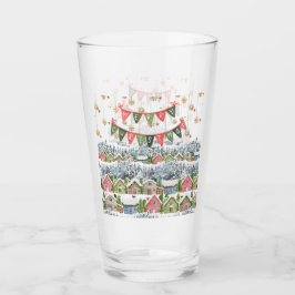 Niedliches Schneeweihdorf Glas