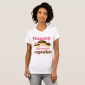 Niedliches Schokoladen-Kuchen-Berufs-Kindermädchen T-Shirt (Vorne ganz)