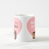 Niedliches Schokoladenkuchen Kaffeetasse (Mittel)