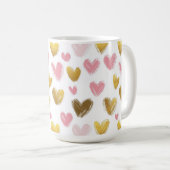 niedliches schönes Muster für den Valentinstag Kaffeetasse (VorderseiteRechts)