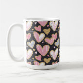 niedliches schönes Muster für den Valentinstag Kaffeetasse (Links)