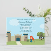 Niedliches schottisches einladung (Stehend Vorderseite)