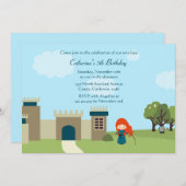 Niedliches schottisches einladung (Vorne/Hinten)