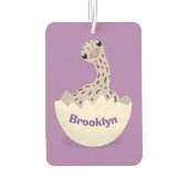 Niedliches Schraffurbaby Straußenillustrierung Autolufterfrischer (Rückseite)