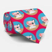 Niedliches Schreiben von Cartoon Krawatte (Gerollt)