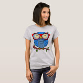 Niedliches Schüssel mit Brille T-Shirt (Vorne ganz)