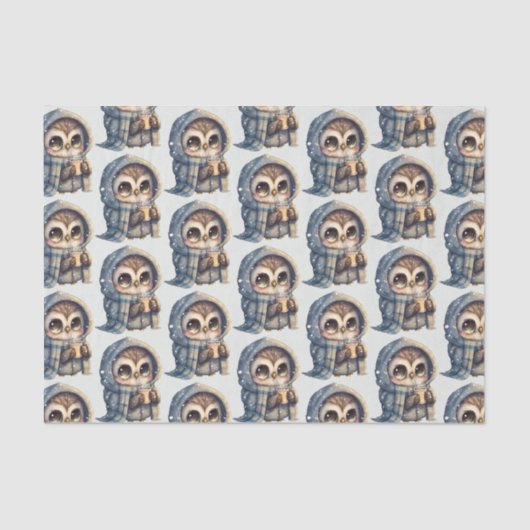 Niedliches Schüssel mit Kaffeemuster Seidenpapier (Vorderseite)