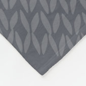 Niedliches Schwan- und Kabelmuster für Strick Fleecedecke (Ecke)