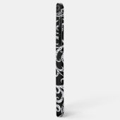 Niedliches Schwarz-Dalmatien-Blume-Hintergrunddesi Case-Mate iPhone Hülle (Hinten/Links)