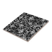 Niedliches Schwarz-Dalmatien-Blume-Hintergrunddesi Fliese (Seite)