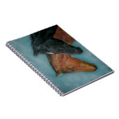 niedliches Schwarz-Fohlen-Forelle Notizblock (Rechte Seite)