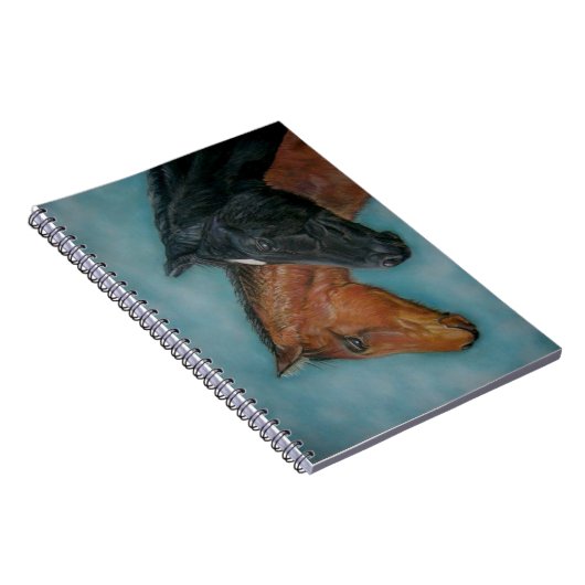 niedliches Schwarz-Fohlen-Forelle Notizblock (Rechte Seite)