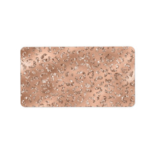 Niedliches Schwarz Gepard Leopard Skin Print Muste Adressaufkleber