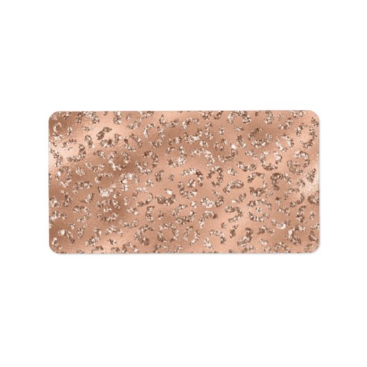 Niedliches Schwarz Gepard Leopard Skin Print Muste Adressaufkleber (Vorne)